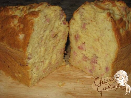 Plumcake allo yogurt con prosciutto cotto